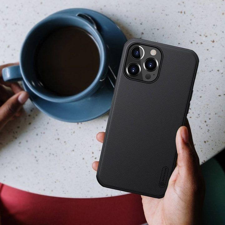 Dėklas Apple iPhone 13 Pro Max, mėlynas Nillkin Super Frosted Shield Pro