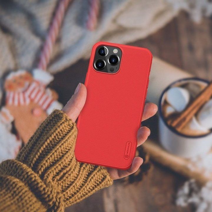 Dėklas Apple iPhone 13 Pro Max, raudonas, Nillkin Super Frosted Shield Pro