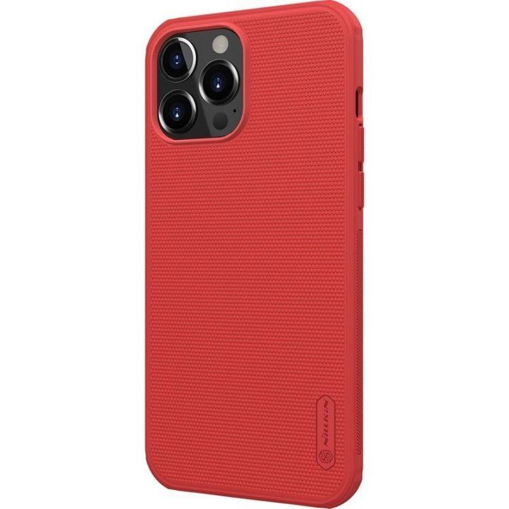 Dėklas Apple iPhone 13 Pro Max, raudonas, Nillkin Super Frosted Shield Pro