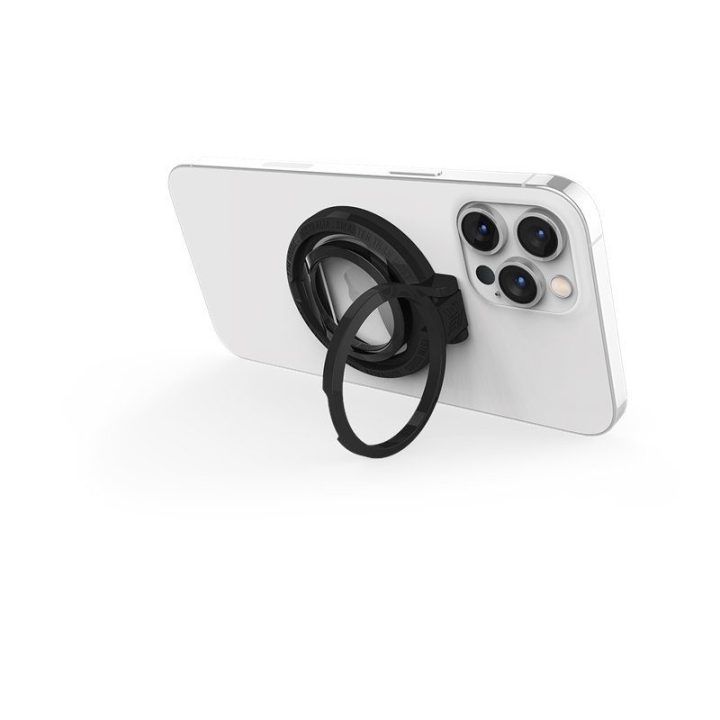 MagLoop telefono žiedas ir butelių atidarytuvas iPhone, juodas