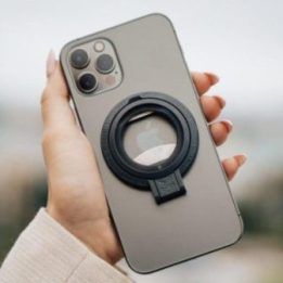 MagLoop „iPhone“ piršto kilpa ir butelių atidarytuvas, pilka