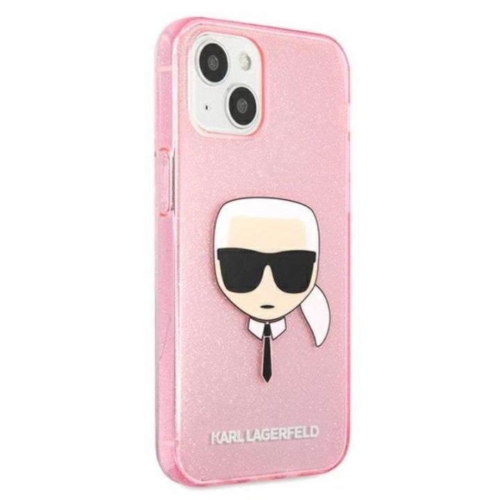 Dėklas Karl Lagerfeld rožinis iPhone 13 mini