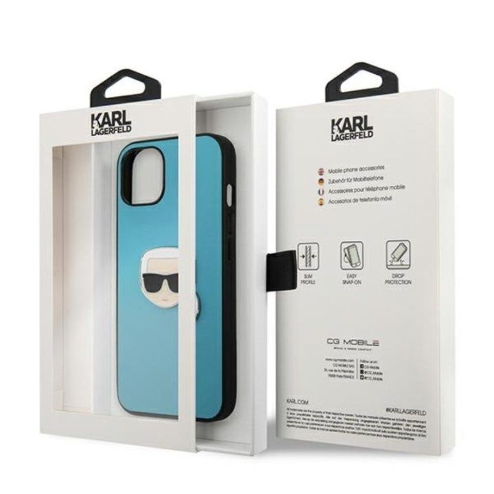 Karl Lagerfeld dėklas iPhone 13 mini, mėlynas