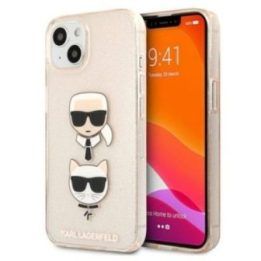 Dėklas iPhone 13 mini, auksinis Karl Lagerfeld