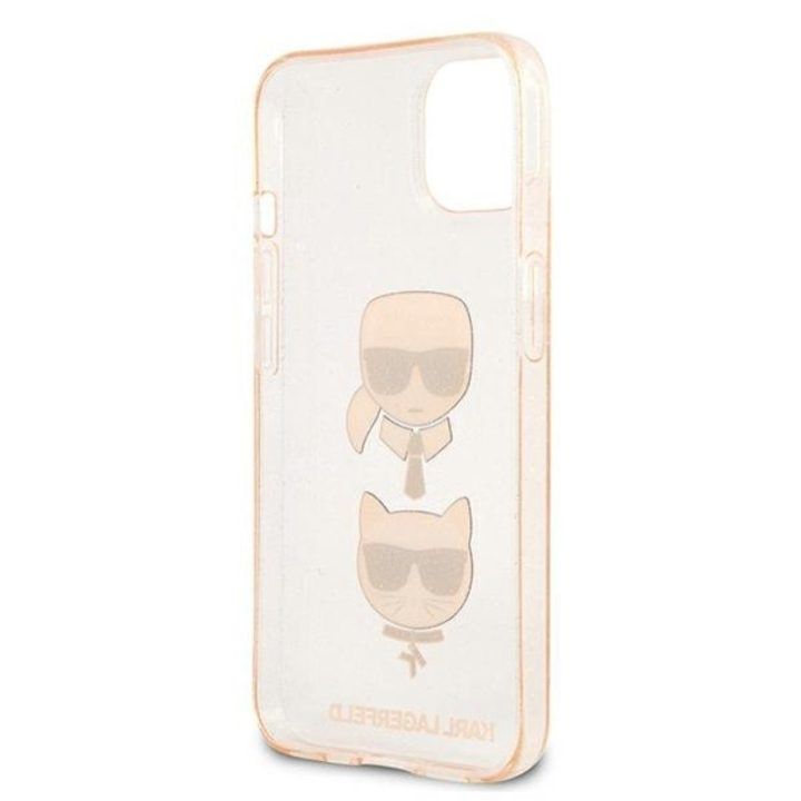 Dėklas iPhone 13 mini, auksinis Karl Lagerfeld