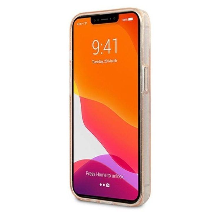 Dėklas iPhone 13 mini, auksinis Karl Lagerfeld