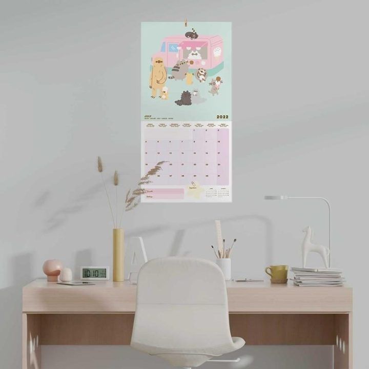 Sieninis kalendorius Pusheen Foodie Collection 30 × 30 cm