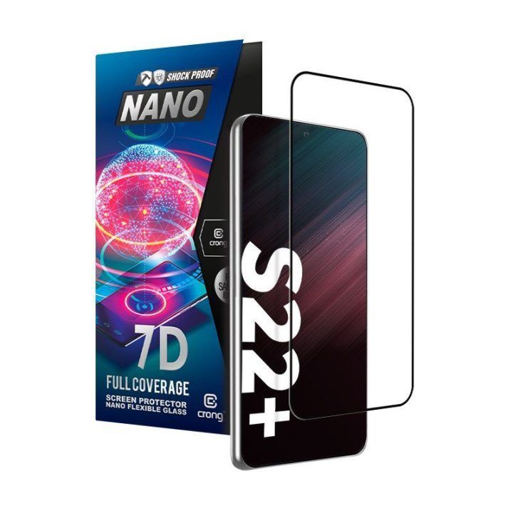 Apsauginis stiklas Samsung Galaxy S22+ 7D Nano Flexible Glass