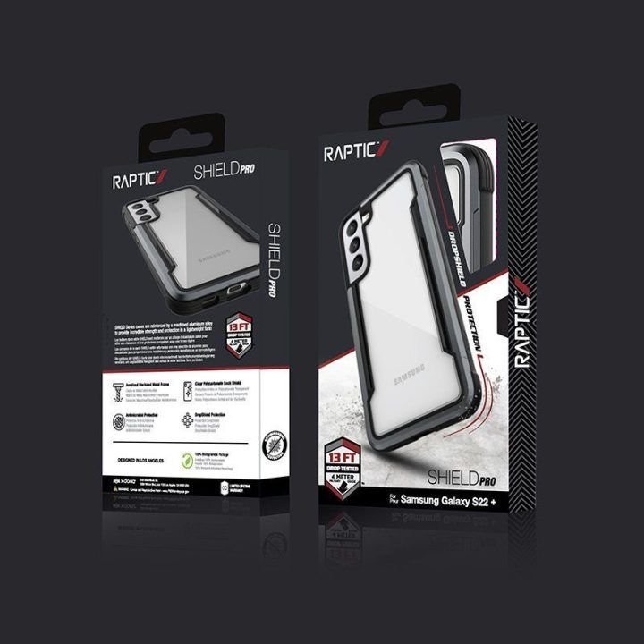 Dėklas Samsung Galaxy S22+ 5G, juodas, X-Doria Raptic Shield Pro