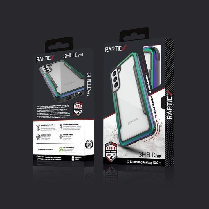 Dėklas Samsung Galaxy S22+ 5G, irizuojantis X-Doria Raptic Shield Pro