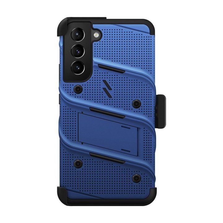 Dėklas Samsung Galaxy S22+ ZIZO BOLT mėlynas ir juodas