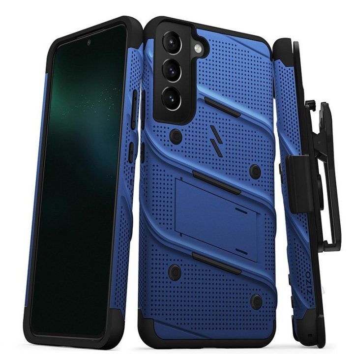 Dėklas Samsung Galaxy S22+ ZIZO BOLT mėlynas ir juodas