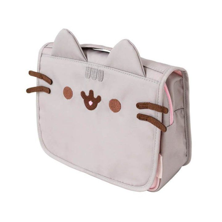 Pusheen kelioninė kosmetinė su kabinimo kilpele, 21 × 24 × 7 cm