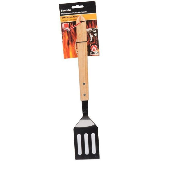Grilio mentelė su ąžuoline rankena, 41 cm