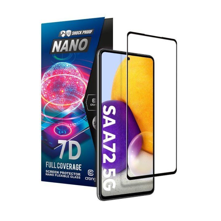 Apsauginis stiklas Samsung Galaxy A72, 7D Nano