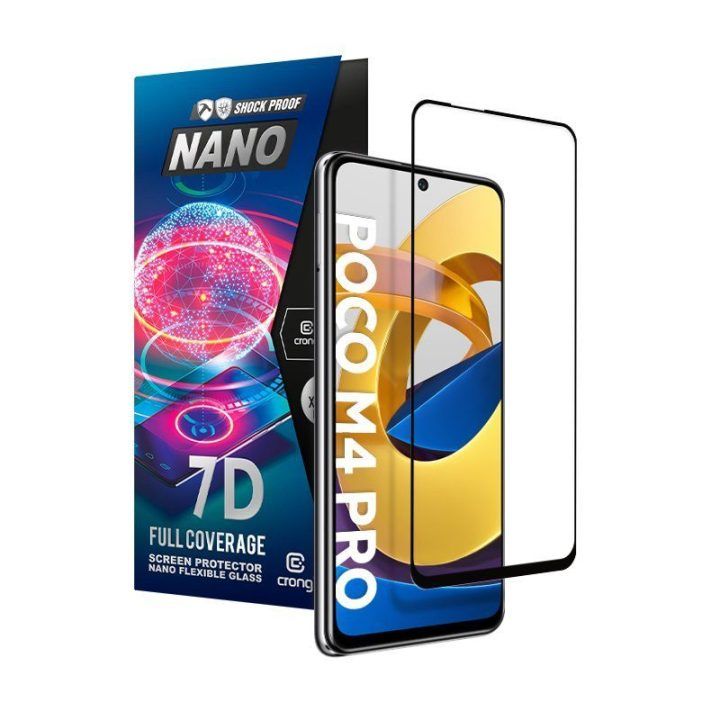 Apsauginis stiklas Crong 7D Nano Xiaomi POCO M4 Pro 5G