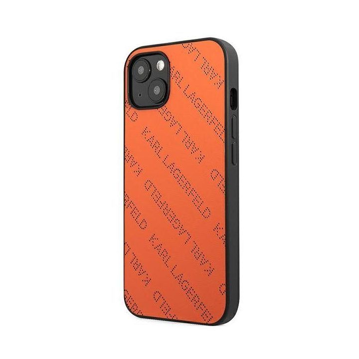 Dėklas iPhone 13 mini, oranžinis Karl Lagerfeld