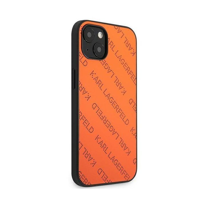 Dėklas iPhone 13 mini, oranžinis Karl Lagerfeld