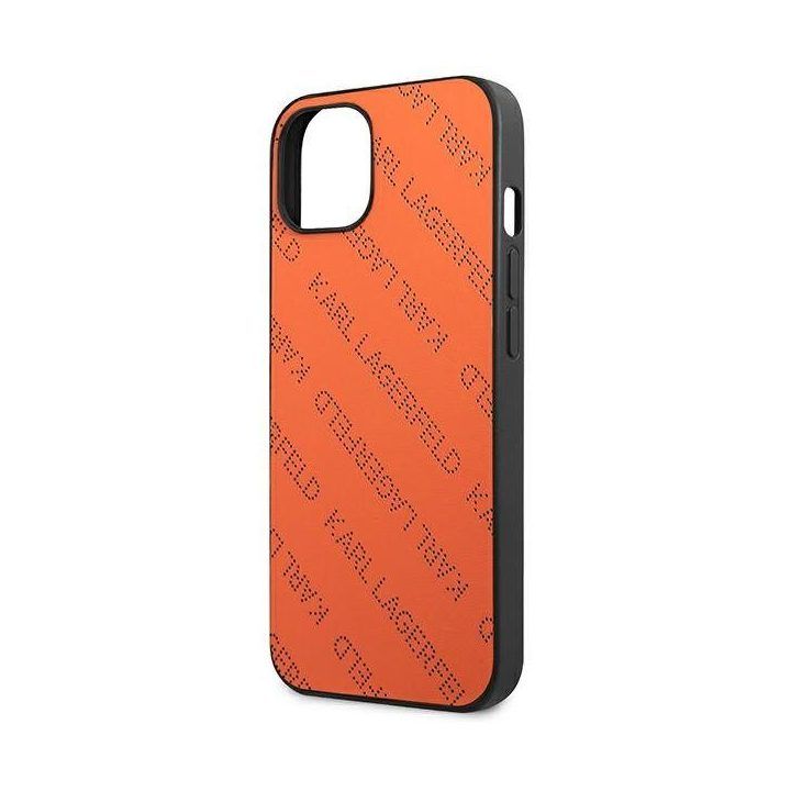 Dėklas iPhone 13 mini, oranžinis Karl Lagerfeld