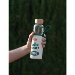 BT21 RJ stiklinė gertuvė 500 ml su dėklu