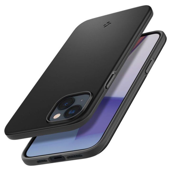 Dėklas iPhone 14 Plus, juodas, Spigen Thin Fit
