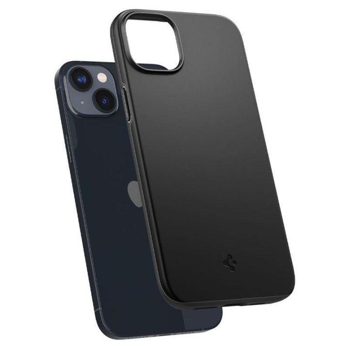Dėklas iPhone 14 Plus, juodas, Spigen Thin Fit