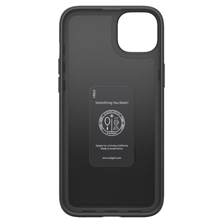 Dėklas iPhone 14 Plus, juodas, Spigen Thin Fit
