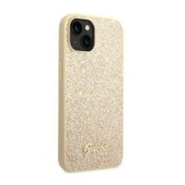 Guess dėklas iPhone 14 Plus, aukso spalvos