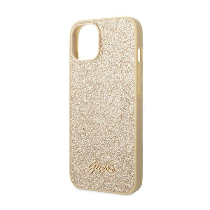 Guess dėklas iPhone 14 Plus, aukso spalvos