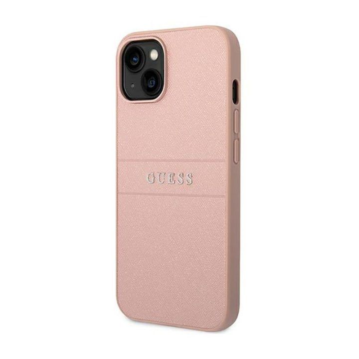 Dėklas iPhone 14 Plus Guess rožinis