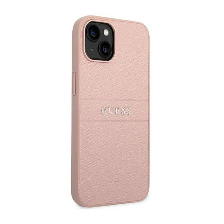 Dėklas iPhone 14 Plus Guess rožinis