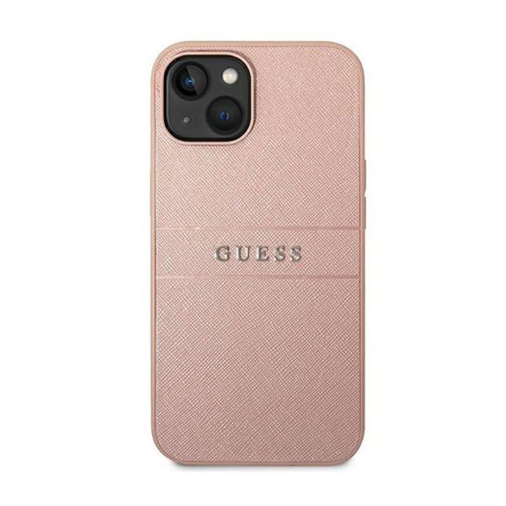 Dėklas iPhone 14 Plus Guess rožinis