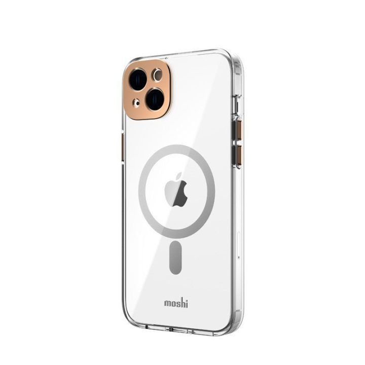 Moshi iGlaze MagSafe dėklas iPhone 14 Max, aukso spalvos