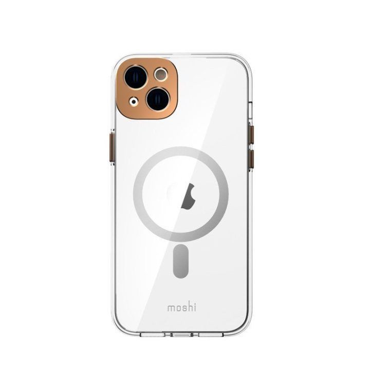 Moshi iGlaze MagSafe dėklas iPhone 14 Max, aukso spalvos