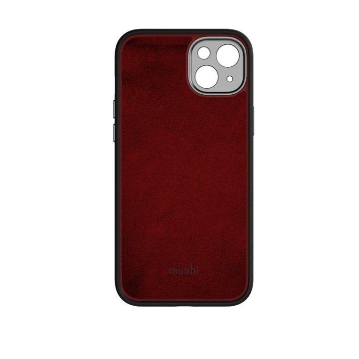 Dėklas Moshi Napa MagSafe iPhone 14 Max, juodas