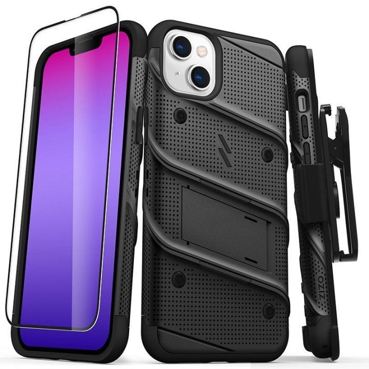 Dėklas iPhone 14 Plus ZIZO BOLT juodas