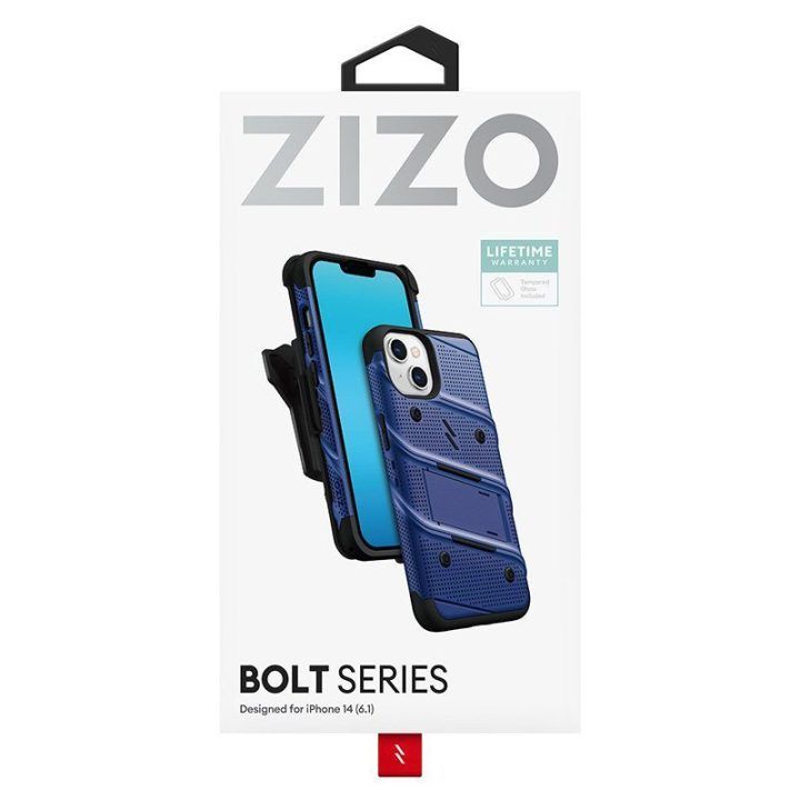 Dėklas iPhone 14 ZIZO BOLT, mėlynas