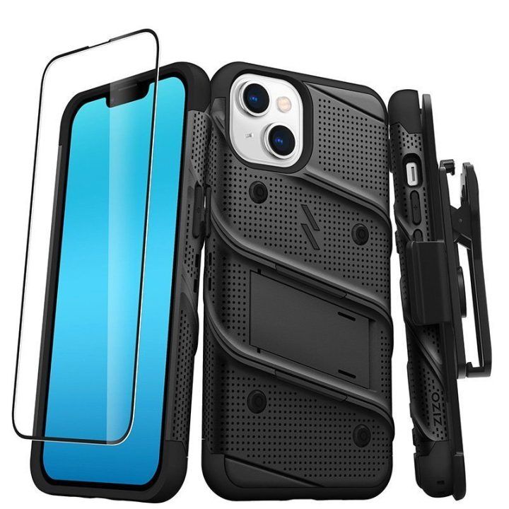 Dėklas iPhone 14 ZIZO BOLT, juodas