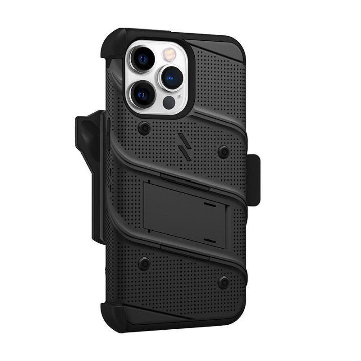 Dėklas iPhone 14 Pro Max ZIZO BOLT, juodas