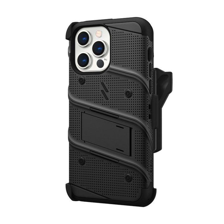 Dėklas iPhone 14 Pro Max ZIZO BOLT, juodas