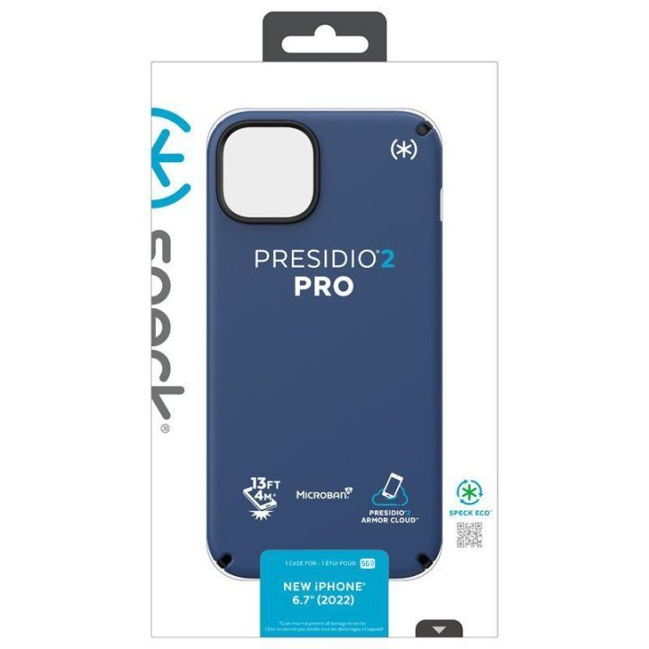 Dėklas iPhone 15 Plus / 14 Plus Speck Presidio2 Pro, mėlynas