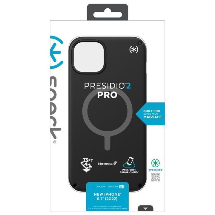 Dėklas iPhone 15 Plus / 14 Plus Speck Presidio2 Pro MagSafe, juodas