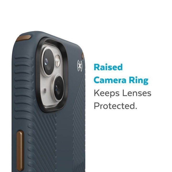 Dėklas Speck Presidio2 Grip iPhone 15 Plus / 14 Plus, pilkas