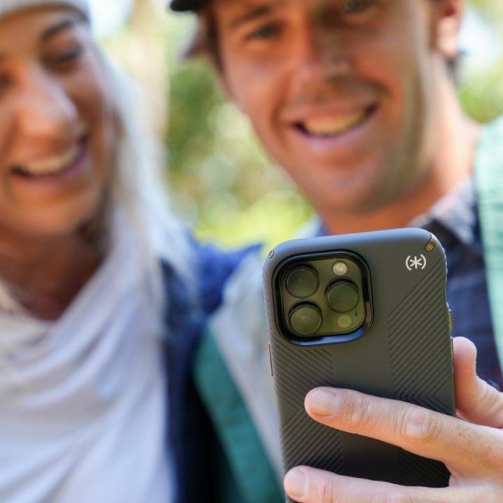 Dėklas Speck Presidio2 Grip iPhone 15 Plus / 14 Plus, pilkas