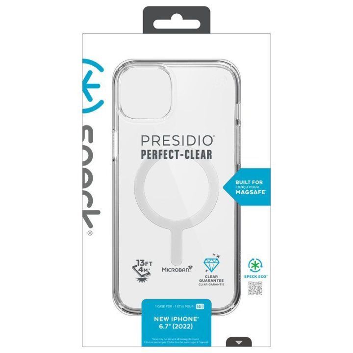 Permatomas dėklas Speck Presidio Perfect-Clear + MagSafe iPhone 15 Plus / 14 Plus