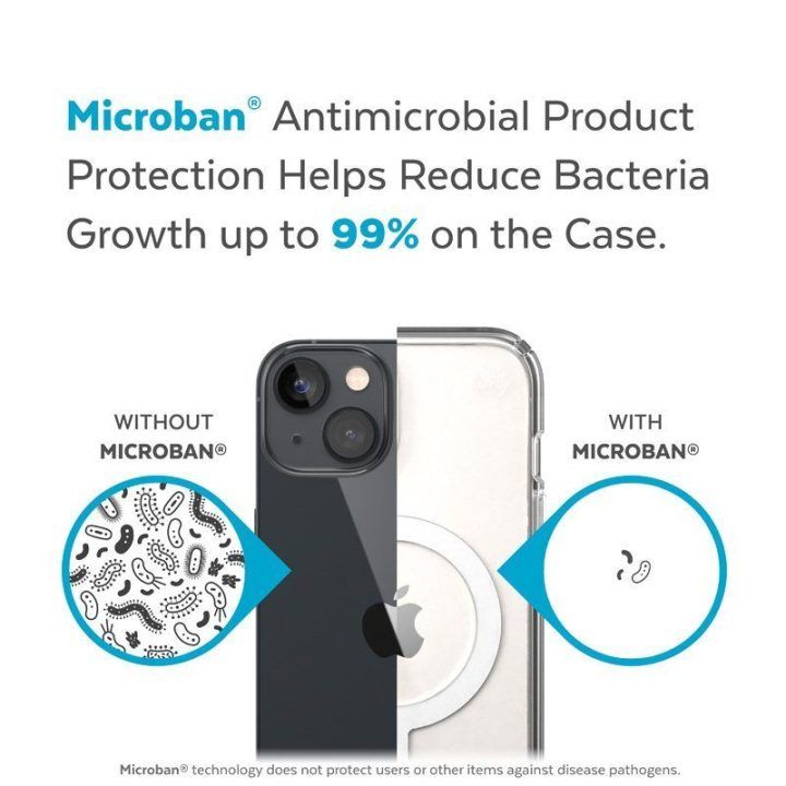 Permatomas dėklas Speck Presidio Perfect-Clear + MagSafe iPhone 15 Plus / 14 Plus