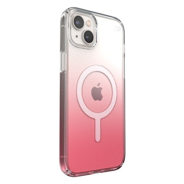 Permatomas dėklas iPhone 15 Plus / 14 Plus, rožinio atspalvio
