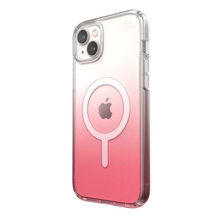 Permatomas dėklas iPhone 15 Plus / 14 Plus, rožinio atspalvio