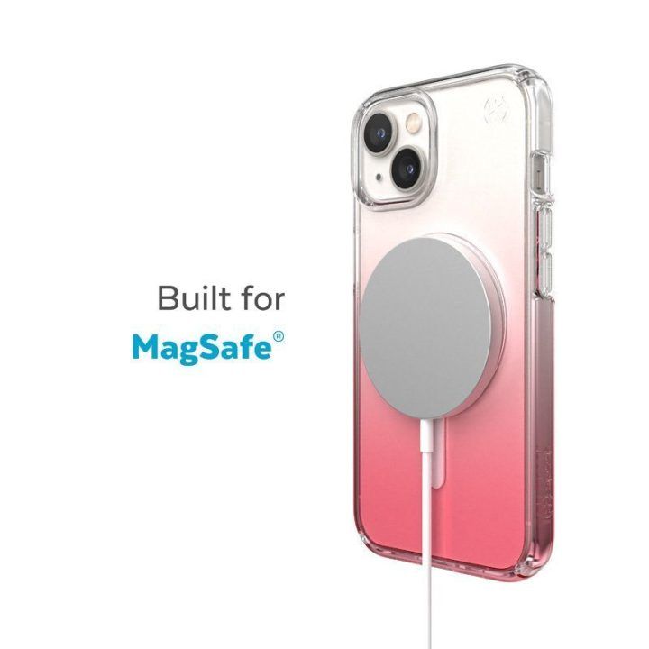 Permatomas dėklas iPhone 15 Plus / 14 Plus, rožinio atspalvio