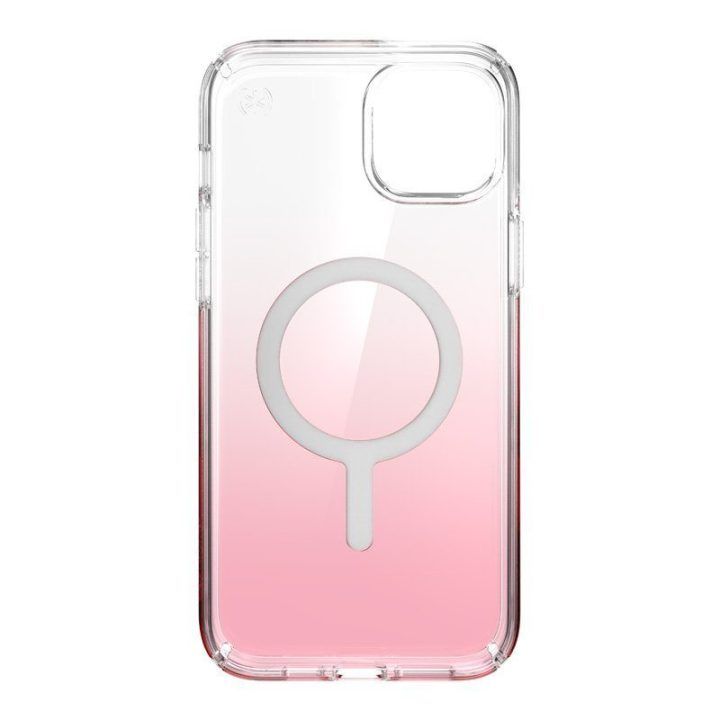 Permatomas dėklas iPhone 15 Plus / 14 Plus, rožinio atspalvio